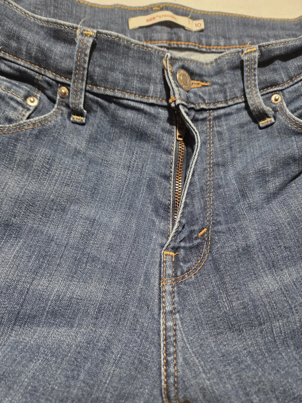 Levi's Men's 505 Regular Fit Jeans Size 10L (30×34) Blue Denim